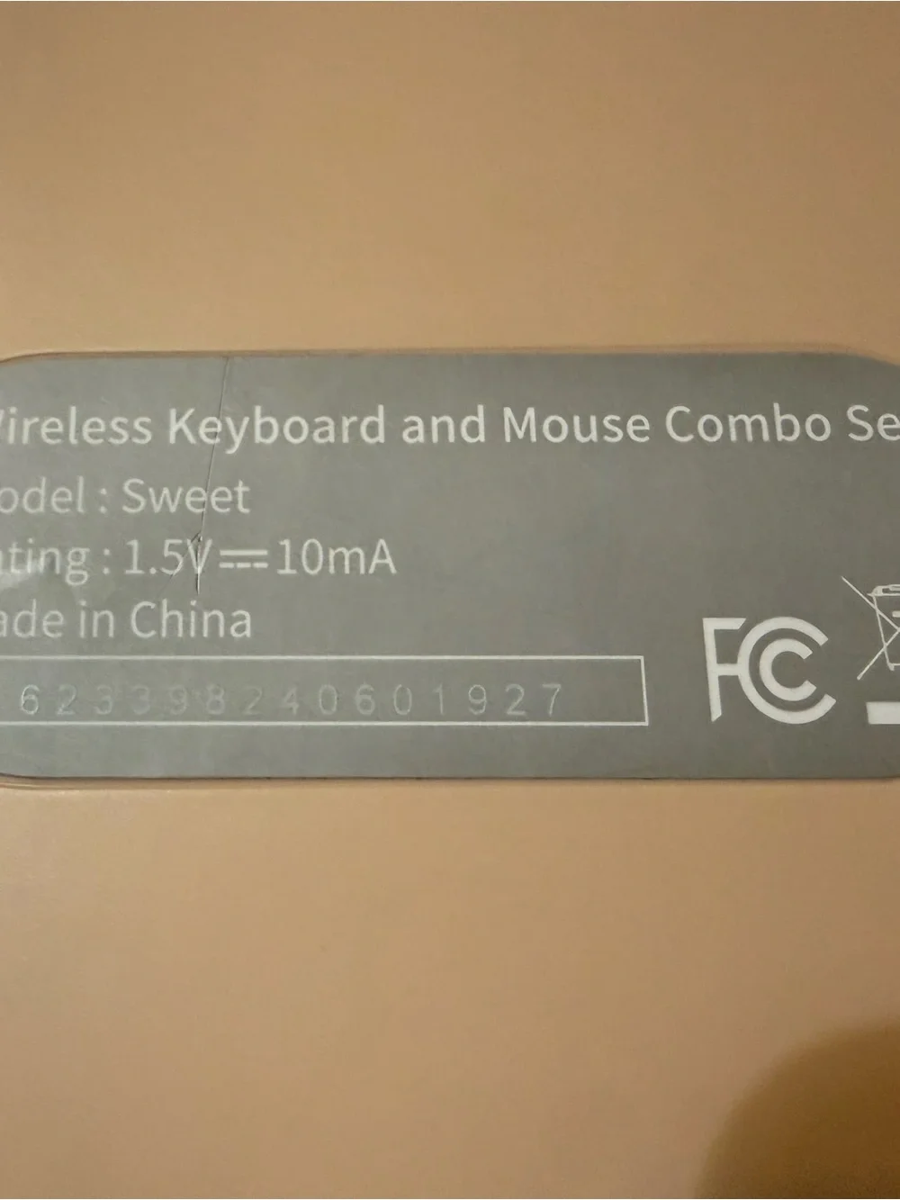 Retro Round-Key Wireless Keyboard and Mouse - Blush & Cream